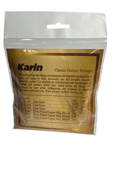 Karin CLASSIC GUITAR STRING 1 Set 6 A det strings inside 3 PCS PENA