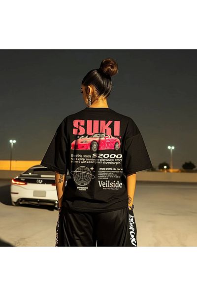 1blood Μπλουζάκι Fast and Furious Bullet & Suki BACK Printed Special Design Oversize T-shirt
