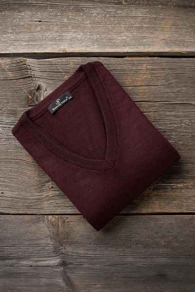 Woolen World V-Neck Oversize (Large Size) Wool Knitwear Sweater