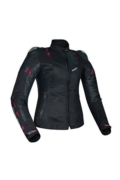 MOTOANL Motorcycle Women's Jacket Full Protection 4 Season Leather and Maxdur...