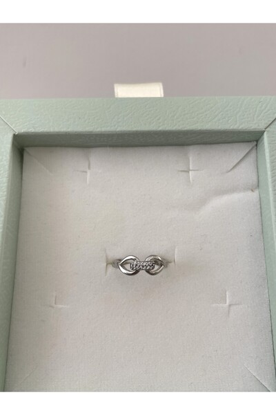Siminkari 925 Gümüş Halat Model Rodyum Kaplamalı Yüzük