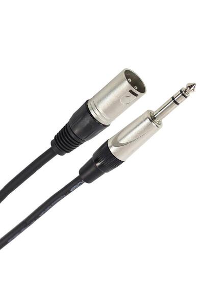 YKA 6.3 mm Trs Erkek- Xlr Erkek Stereo Trs Kablo 3 Metre