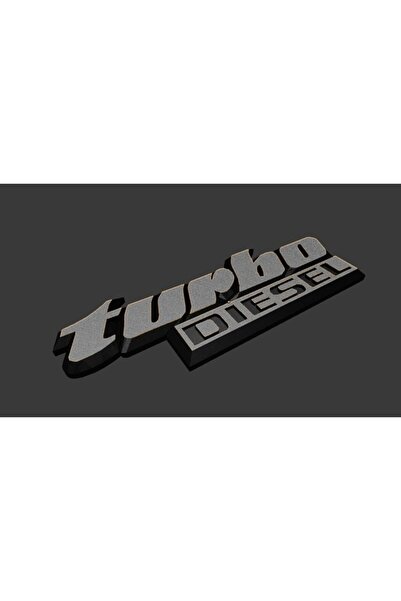 versaprint Turbo Dizel VW Amblemleri (12cm) - 3D Baskı Retro Otomobil Logoları