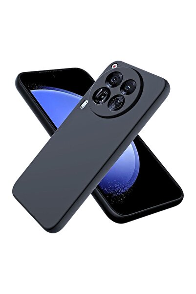 HANPORIUM Tecno Camon 30 Cl6 Uyumlu Silikon Kılıf - Kamera Korumalı Esnek Pastel Renk Kapak - Siyah