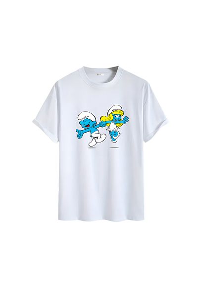 Gölge Store Περιτυγχάνουμε να σας έχουμε εκατό. Unisex T-shirt με τον οπτικό των Στρουμφ 1339
