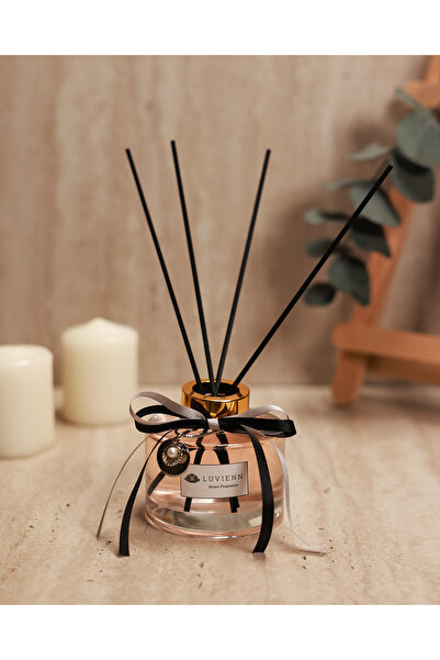 Luvienn 150 cc İnci Charmlı Yassı Şişe Çubuk Difüzörlü İdole Oda Kokusu-Pudra...