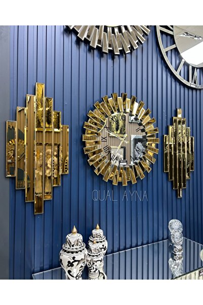 QUAL GOLD 65 CM PİYANO SAAT VE 35*75 CM AYNALAR