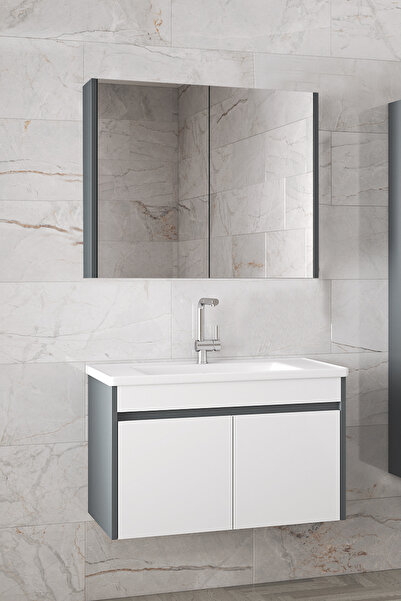 Alfa Banyo Estella ES-A 65 cm mdf Lavabolu Banyo Dolabı banyo lavabo dolabı Hazır Kurulu