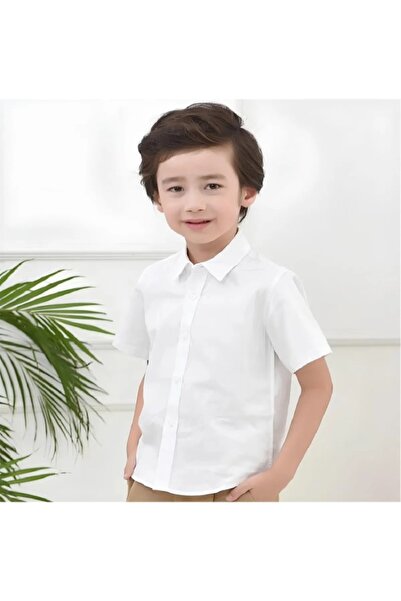 Nacar Erkek Çocuk 23 Nisan Kısa Kol  Gömlek