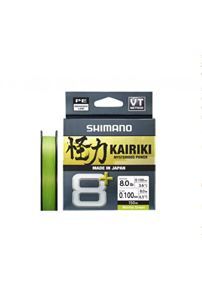 Shimano Linie de pescuit Kairiki 8+ 150M 0.10Mm 7.3Kg M. Verde