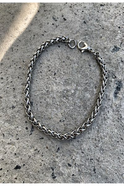 pullmarkt Unisex Angelus Model 3mm Angules Series - Non-Tarnish Unisex Bracelet