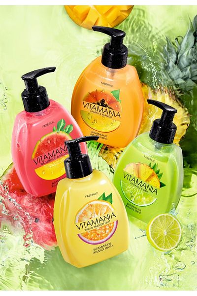 Faberlic "Pineapple and Lemon" Vitamin Liquid Hand Soap Vitamania