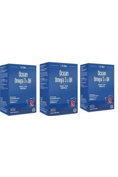 Ocean Omega 3 & Qh 30 Soft Capsules 3 Pieces