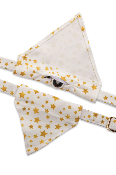 Elvellon AirTag Uyumlu Bandanalı Köpek Tasması – 3 Boy, 8 Desen Seçeneği | Dayanıklı ve Şık