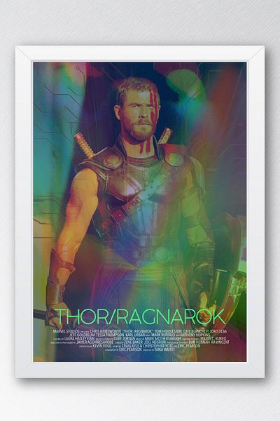 Saturn Επιτραπέζιο με κορνίζα Thor Ragnarok - Επιτραπέζια αφίσα ταινίας Marvel