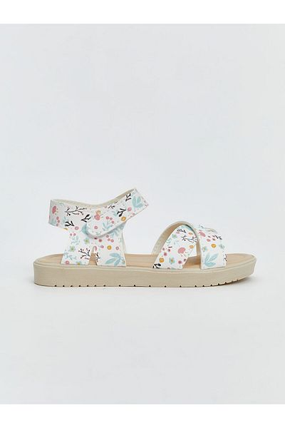 LC Waikiki Sandale pentru fete cu velcro cu flori de sezon nou - S5JD97Z4