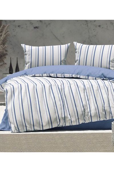 Belsina Home Set cuvertură de pilota cu model dublu (Cearșaf elastic 180X200 CM)