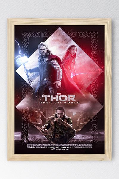 Saturn Pictură înrămată Thor The Dark World - Pictură poster film Marvel