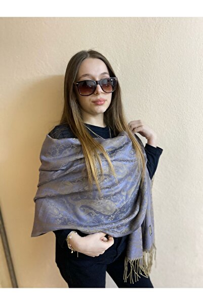 sema aksesuar Şal Pashmina de înaltă calitate - Vâscoză, ciucuri, Şal de umăr, 180x75 Cm, Cadou