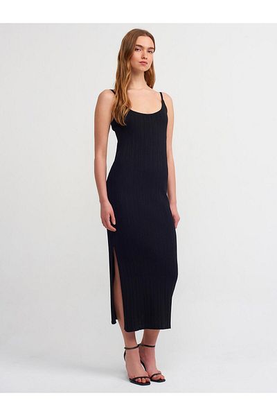 Dilvin Rochie cu bretele negre