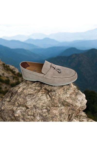 Greyybull Shoes Pantofi casual din piele intoarsa pentru barbati, pantofi Rok Loafer