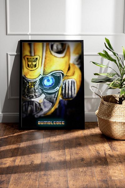 Saturn Pictură înrămată Transformers Bumblebee - Pictură poster film