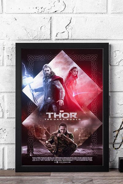 Saturn Pictură înrămată Thor The Dark World - Pictură poster film Marvel