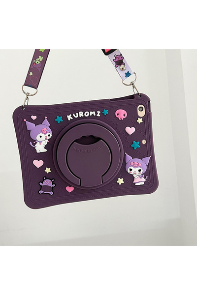 Covpor iPad Air 1/2 ve iPad 5/6 Nesil 9.7 inç Uyumlu  Standlı Askılı Karakter...