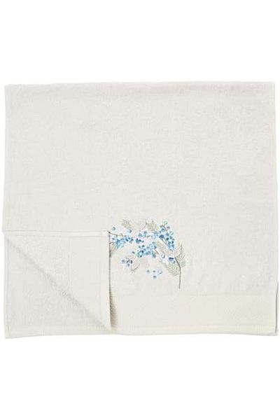 STOREMAX Σετ Τουαλέτας Mimosa Pattern 2 τεμαχίων 70x150 cm Πετσέτα Stone-Nil Blue