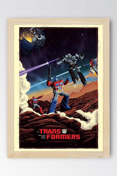 Saturn Pictură înrămate Transformers - Pictură poster film