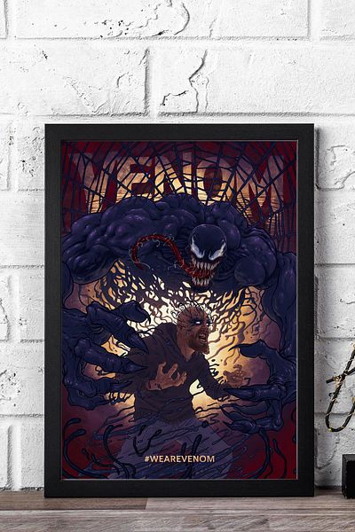 Saturn Pictură înrămată Venom - Pictură poster film Marvel