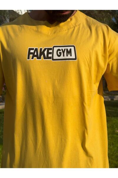Bas Body FitnessWear Fakegym Printed Oversize V-Neck T-Shirt