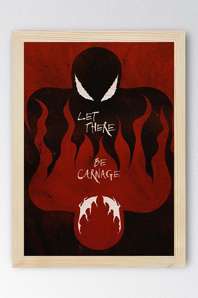 Saturn Venom Framed Table - Marvel Movie Poster Art Print