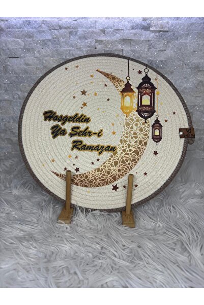 Sarda Design Ramazan temalı baskılı amerikan servis sofra sunum supla takımı ...