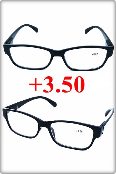 TAN EXPRESS (+3.50) Unisex Book Reading and Computer Glasses 1 Piece