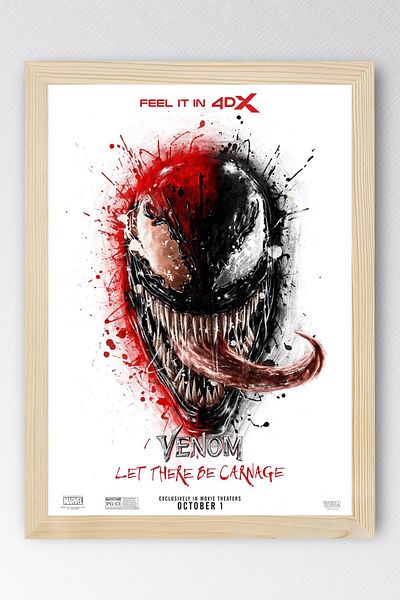 Saturn Pictură înrămată Venom - Pictură poster film Marvel