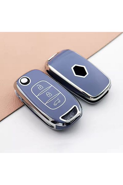 emii auto spare parts Renault Clio 5 Megane 4 Captur Koleos Kadjar Talisman - Switchblade Case Blue/Grey