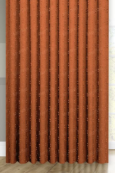 MARİTSA Завеса за фон - мека ленена серия Helia Pattern Tile Често плисирана завеса (1x3)