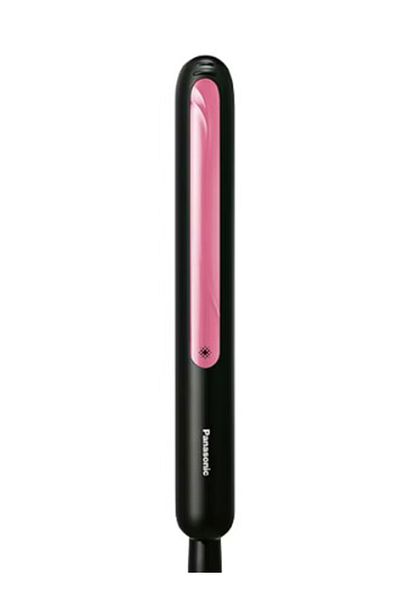 PANASONIC Extra long plate Hair Straightener, Smooth Sliding Ceramic Plate Black/Pink