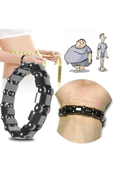 Choice أساور العلاج المغناطيسي المرنة المصنوعة من خرز الهيماتيت الأسود الكلاس...