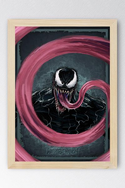 Saturn Pictură înrămată Venom - Pictură poster film Marvel