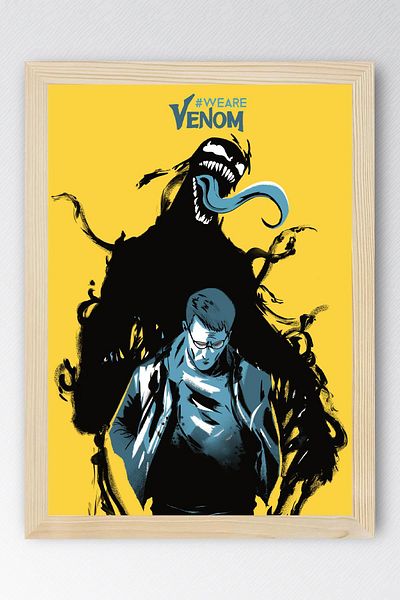 Saturn Pictură înrămată Venom - Pictură poster film Marvel