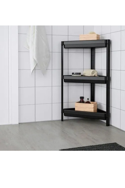 IKEA Premium Ürün Kaliteli Üretim Dayanıklı Çok Amaçlı Kullanımı Kolay 33x33x71 Cm Raf Ünitesi VESKEN