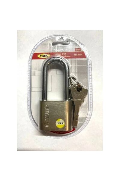 YMK Long Hook Padlock Ymk 40 mm Crom Long Hook Padlock 1440L