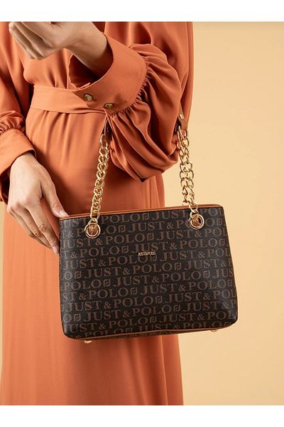 Just Polo حقيبة كتف نسائية أصلية مكونة من 4 أقسام من Justpolo