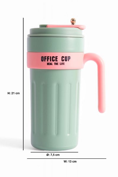 ROSECENTERBAZAAR 316 Quality Stainless Steel Thermos Mug, Insulated Thermos 650 Ml, Glass Thermos (Imported)