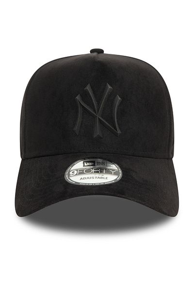 NEW ERA Шапка New York Yankees 9FORTY E-Frame с черна имитация на велур - 60580814