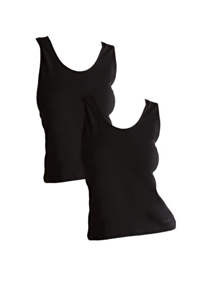 Kom Жіночий бавовняний лікра з товстими бретелями, 2 шт., білий, KQ.OBSCSNGAT...