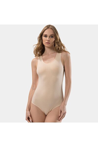 TÜREN Women's Strappy Cotton Underwire Bodysuit 286/Skin