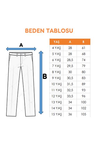 GİYİCEM TEKSTİL Girl's Spanish Jeans